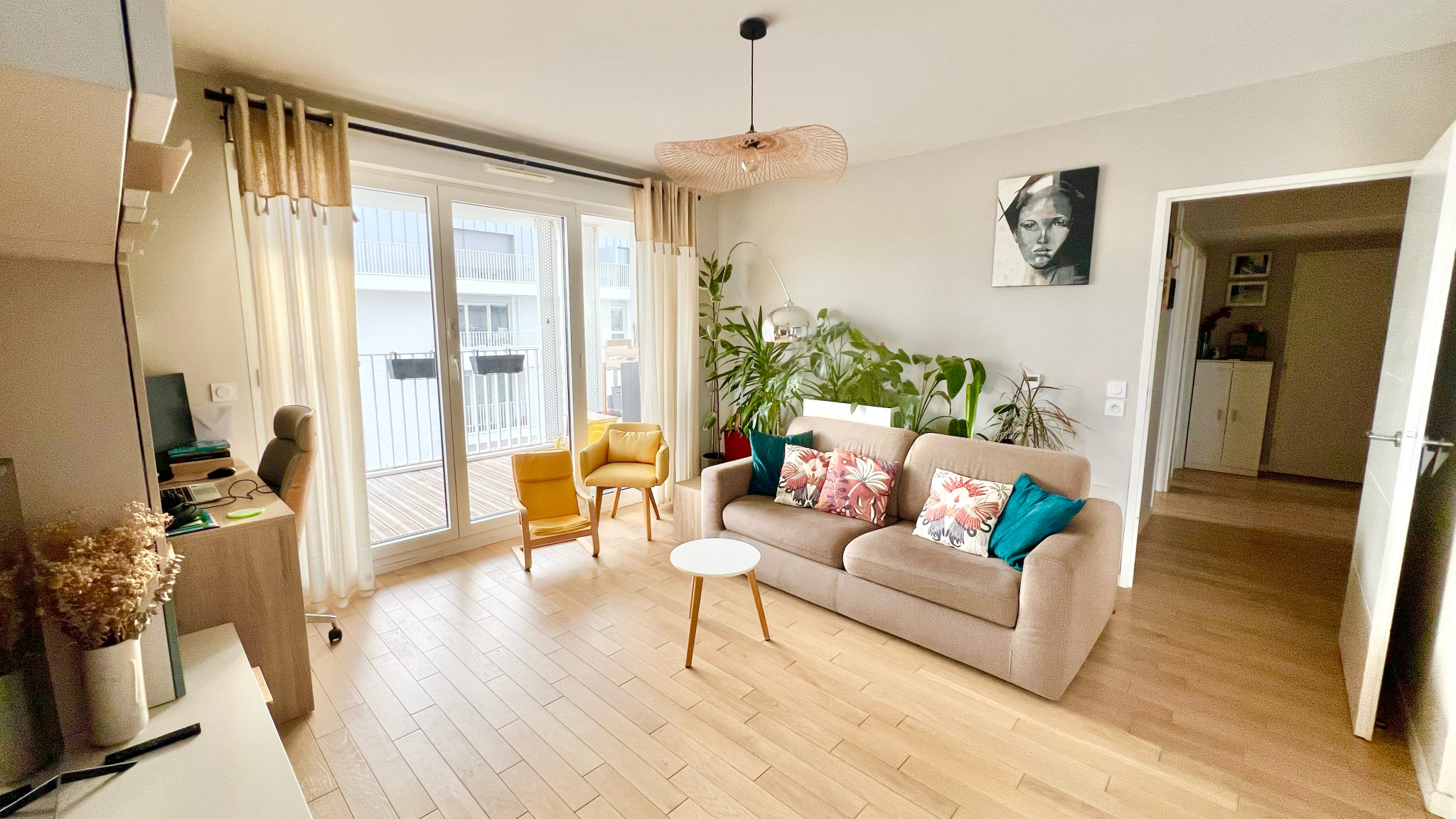Appartement 3 pièces 59,27 m2 avec grand balcon et vue dégagée - Quartier Châtaigneraie