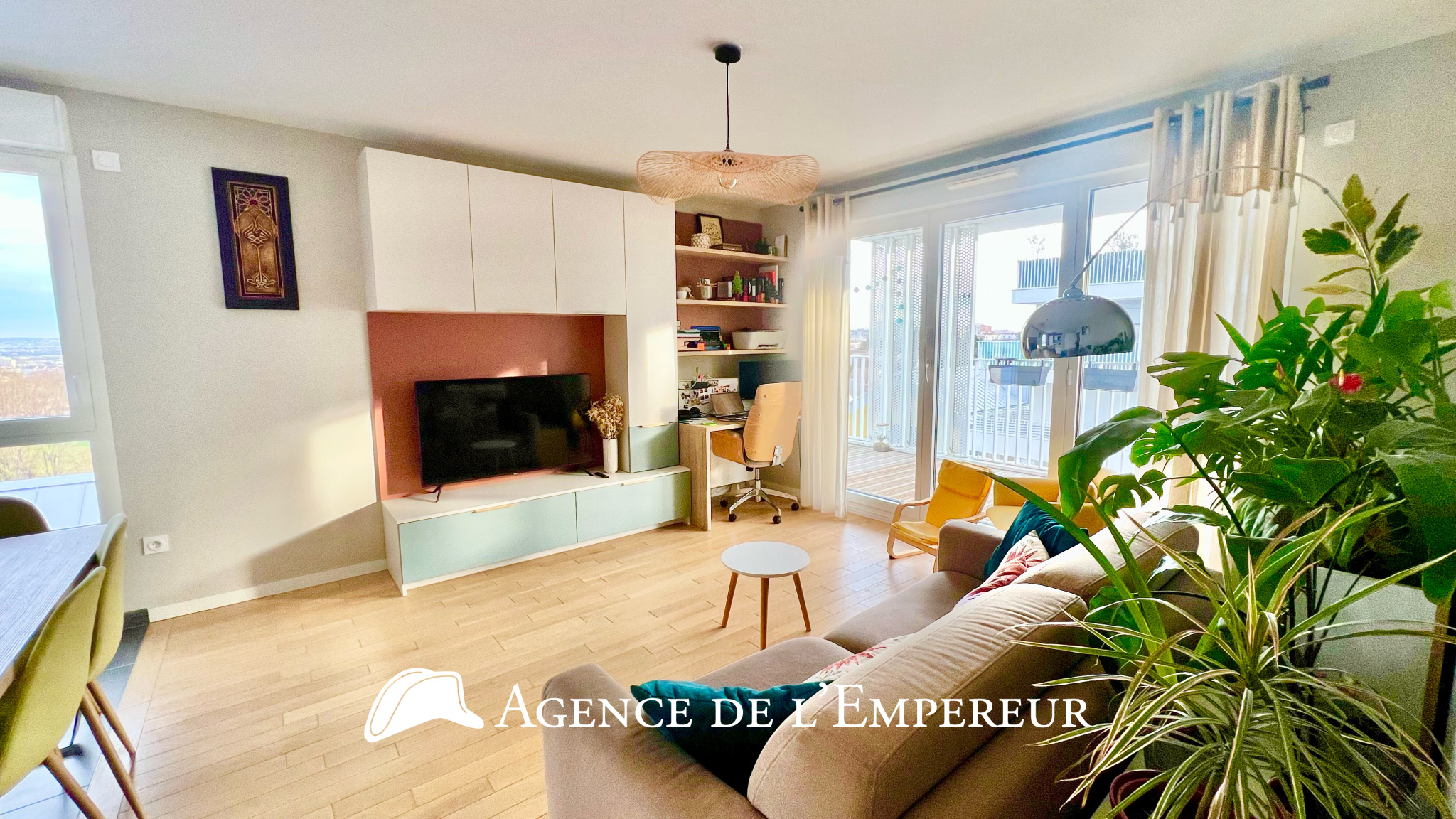 Appartement 3 pièces 59,27 m2 avec grand balcon et vue dégagée - Quartier Châtaigneraie